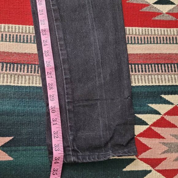 Vtg‎ Wrangler Silverlake Black Jeans Sz 7/8 Western Bareback Cowgirl 34" Inseam - Picture 10 of 10